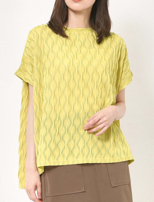 ジャガードメッシュジャージー