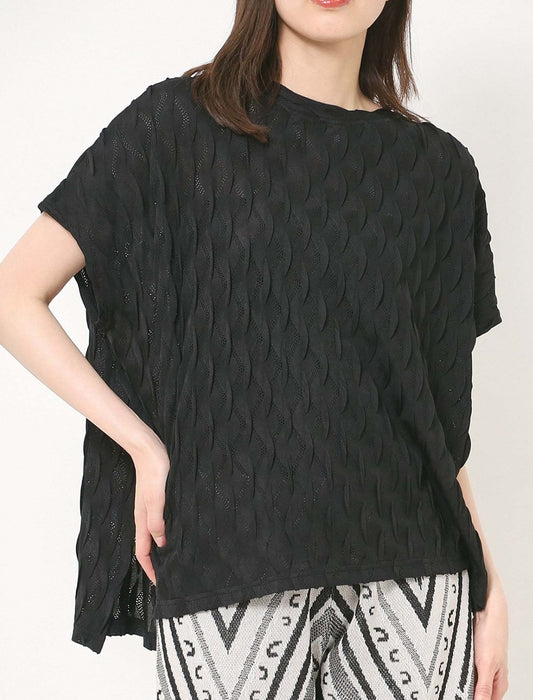 ジャガードメッシュジャージー