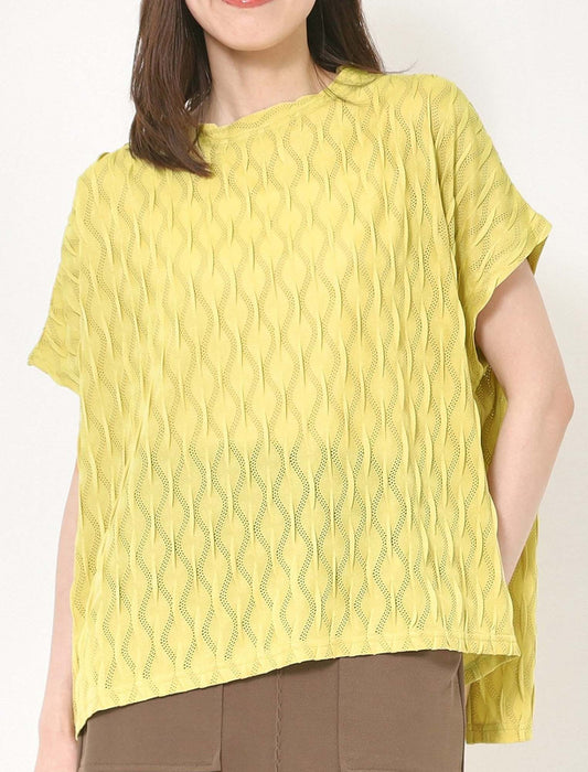 ジャガードメッシュジャージー