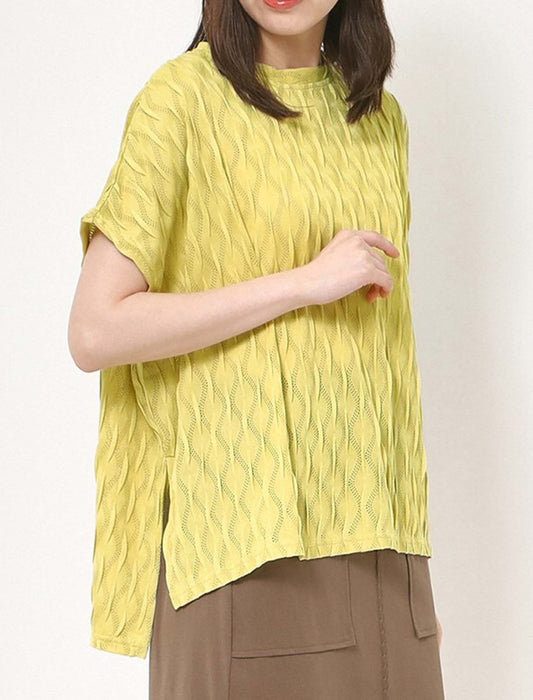 ジャガードメッシュジャージー