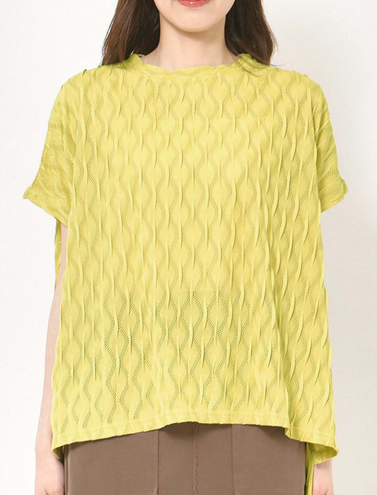 ジャガードメッシュジャージー