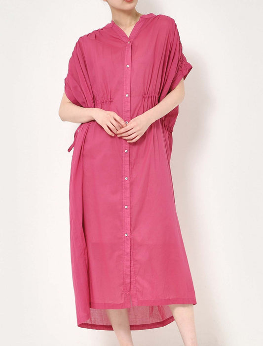 ハンドスモックシャツワンピース