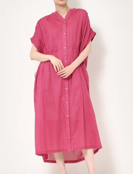 ハンドスモックシャツワンピース