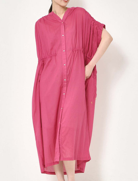 ハンドスモックシャツワンピース