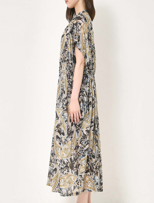 ハンドスモックシャツワンピース