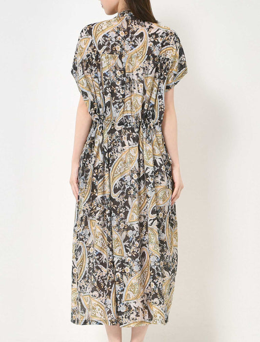 ハンドスモックシャツワンピース