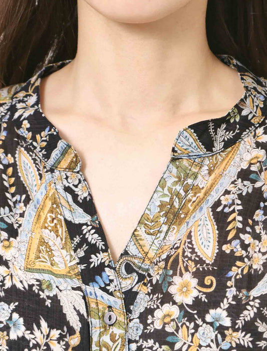 ハンドスモックシャツワンピース