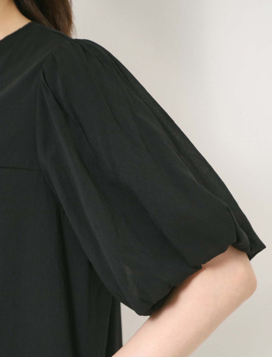 シアーバルーンスリーブワンピース