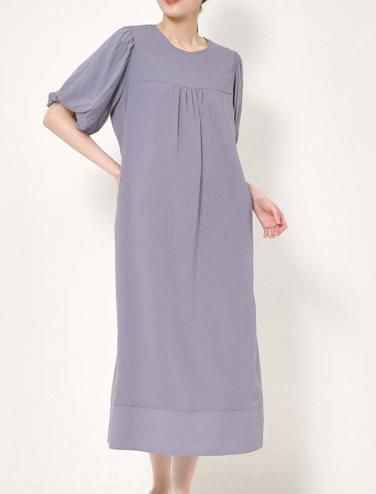 シアーバルーンスリーブワンピース