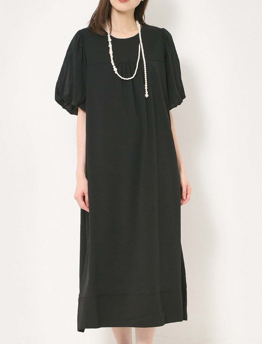 シアーバルーンスリーブワンピース