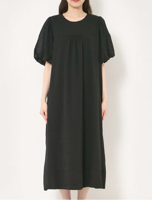 シアーバルーンスリーブワンピース