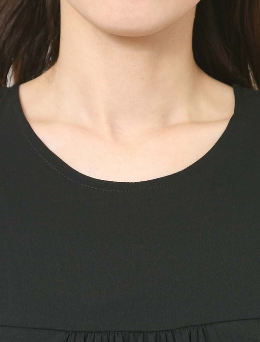 シアーバルーンスリーブワンピース