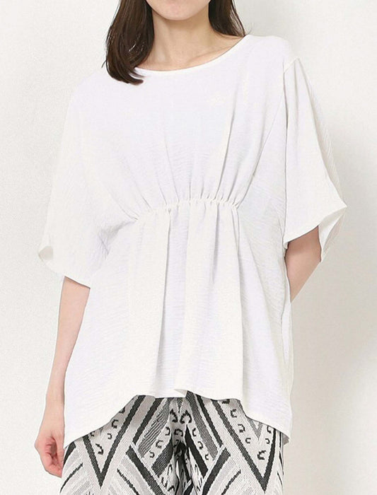 多切替ウエストギャザーブラウス