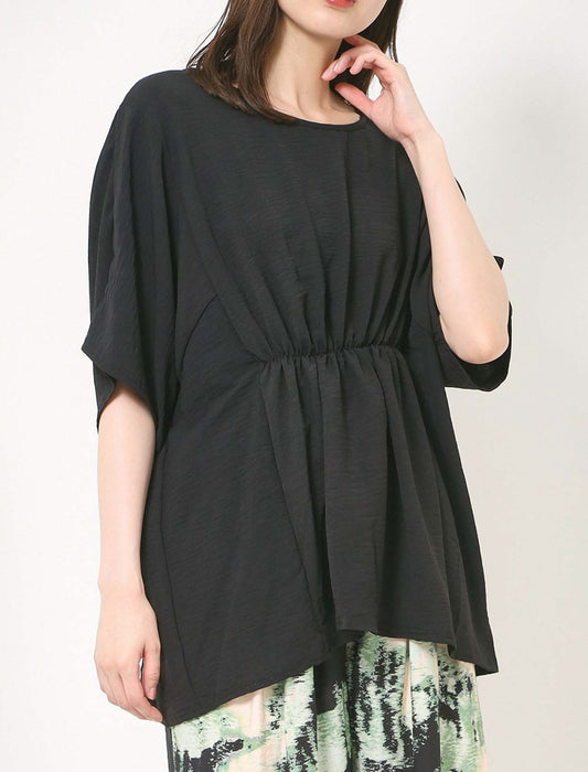 多切替ウエストギャザーブラウス