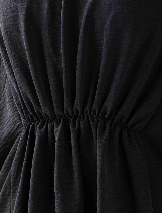 多切替ウエストギャザーブラウス