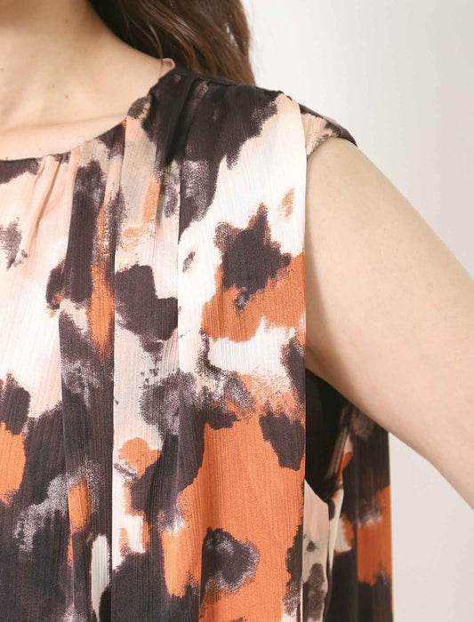 ぼかしＰＴギャザー切替ワンピース