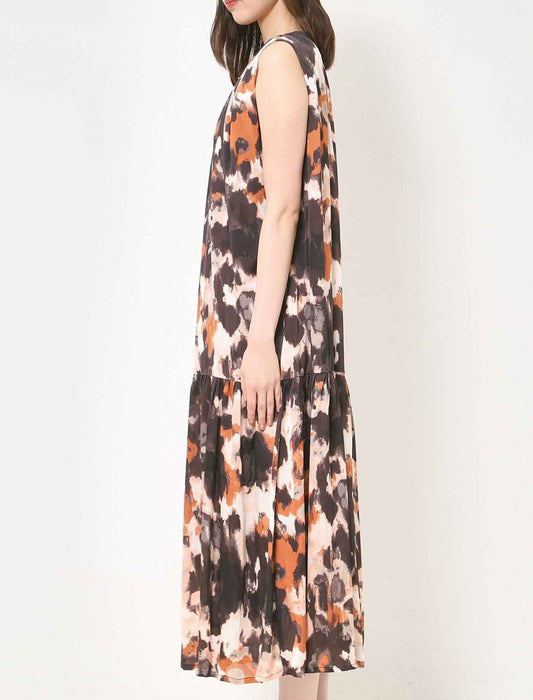 ぼかしＰＴギャザー切替ワンピース