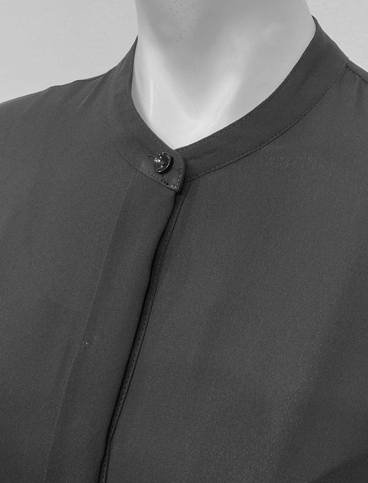 ＜SPECCHIO＞サイドプリーツバンドカラー