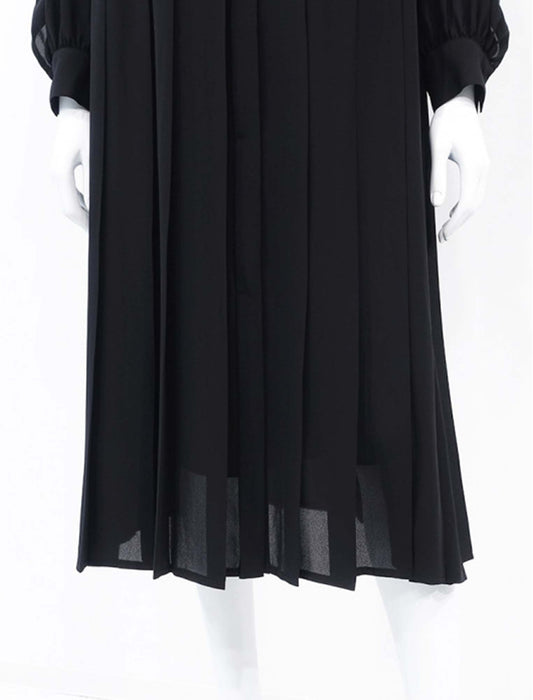 ＜SPECCHIO＞サイドプリーツバンドカラー