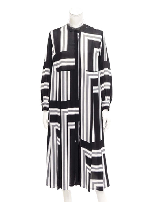 ＜SPECCHIO＞サイドプリーツバンドカラー