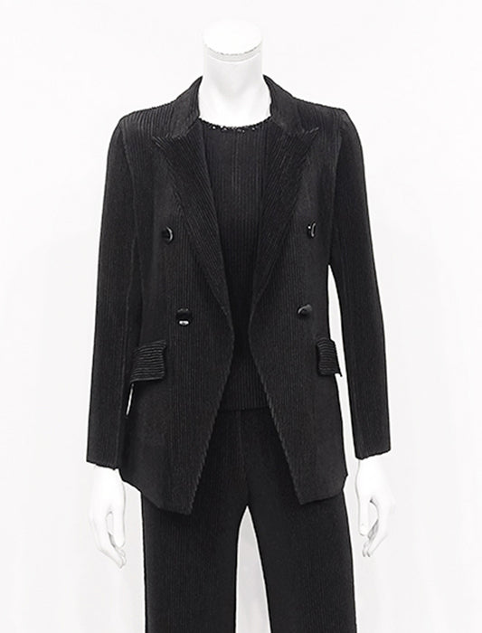 ＜SPECCHIO＞シャトルプリーツピークドジャケット　