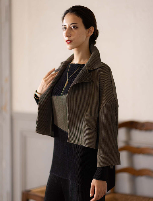 ＜SPECCHIO＞カラーブロックシャトル プルオーバー