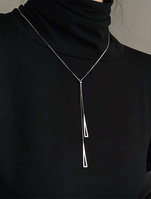 メタルロングネックレス