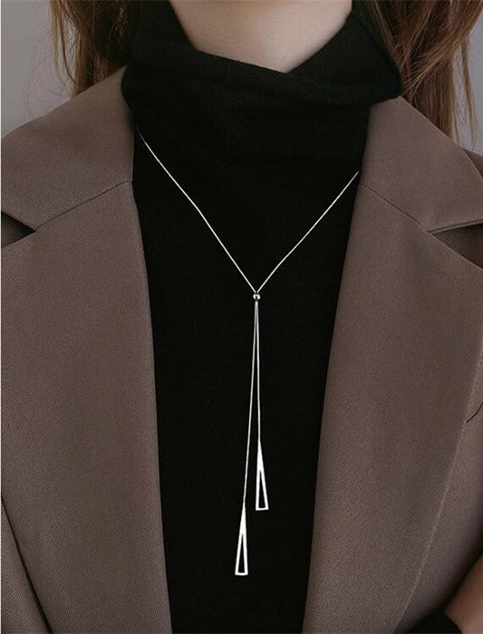 メタルロングネックレス