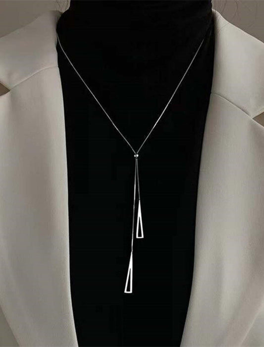 メタルロングネックレス