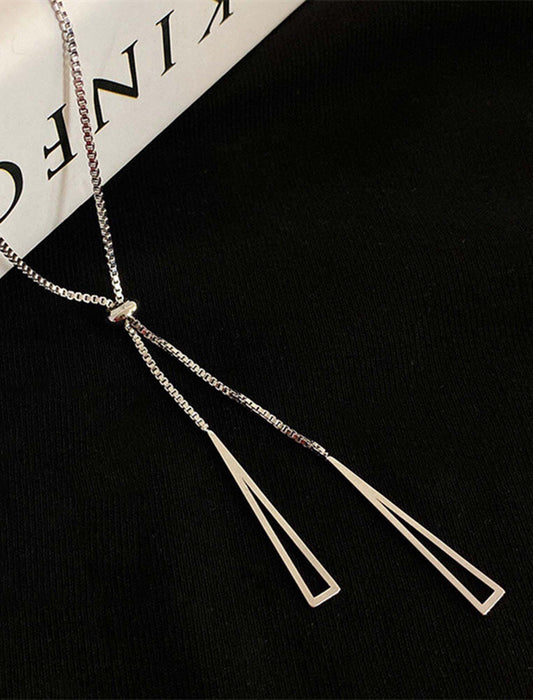 メタルロングネックレス