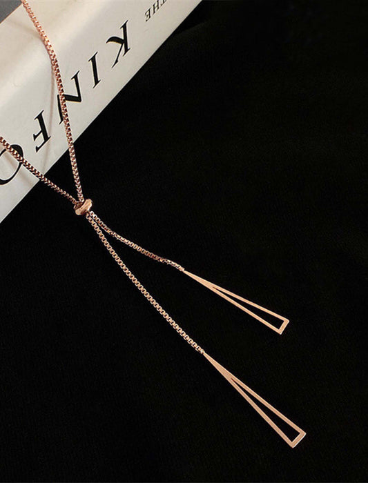 メタルロングネックレス