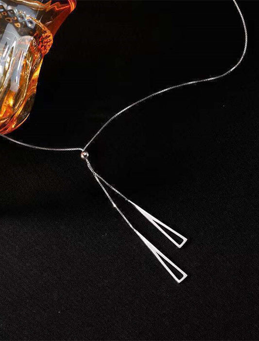 メタルロングネックレス