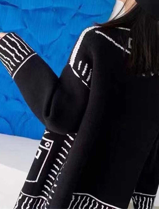 トロンプルイユオーバーサイズカーディガン