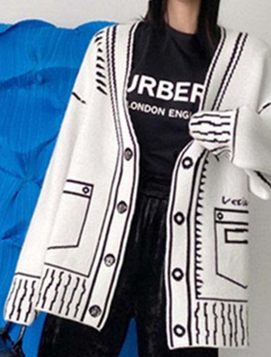 トロンプルイユオーバーサイズカーディガン