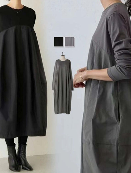 ニットミックスワンピース