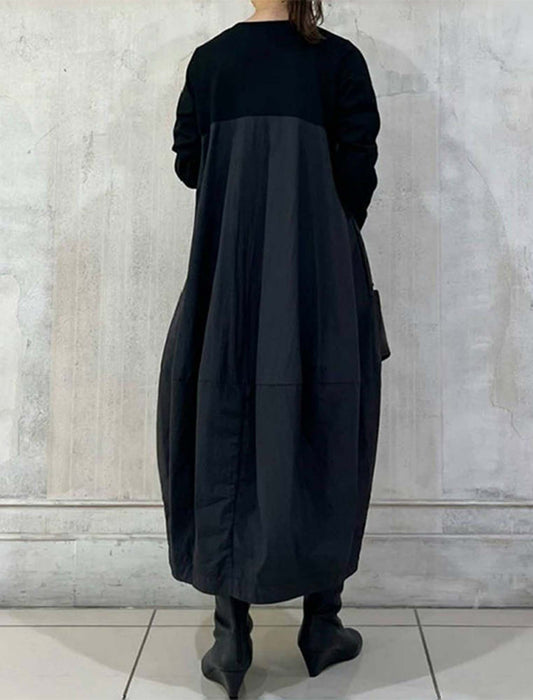 ニットミックスワンピース