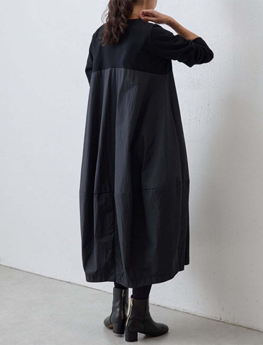 ニットミックスワンピース