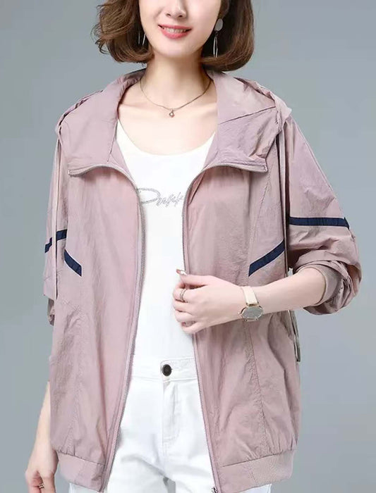 ラインポイントライトブルゾン