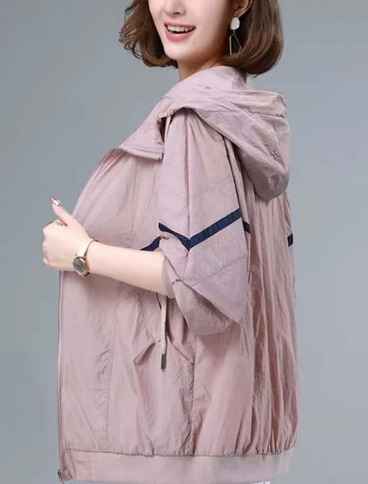 ラインポイントライトブルゾン