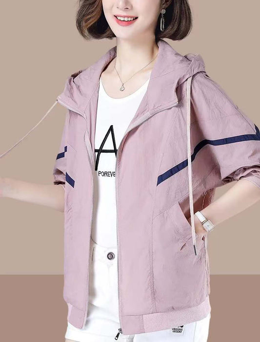 ラインポイントライトブルゾン