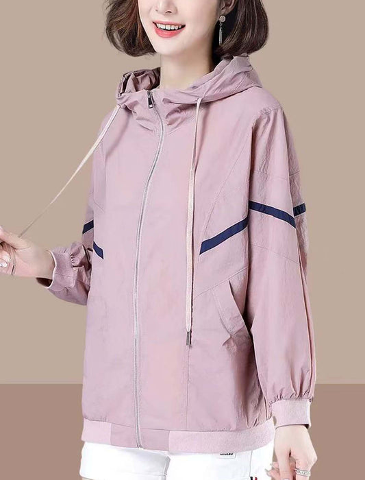 ラインポイントライトブルゾン