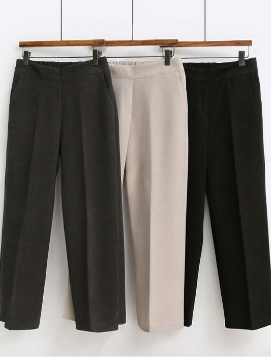 すっきり見えストレートパンツ