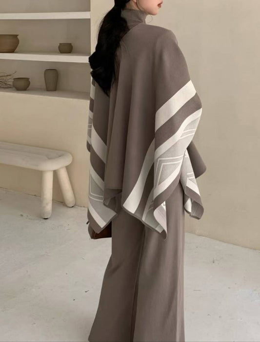 配色ラインニットセットアップ