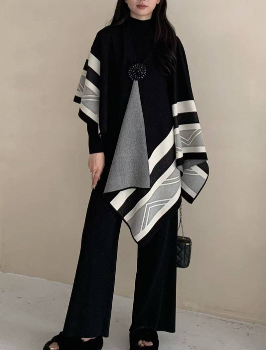 配色ラインニットセットアップ