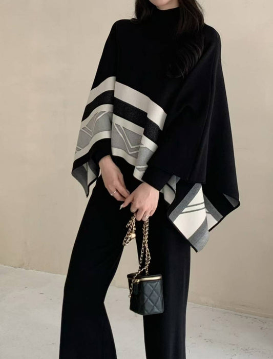 配色ラインニットセットアップ