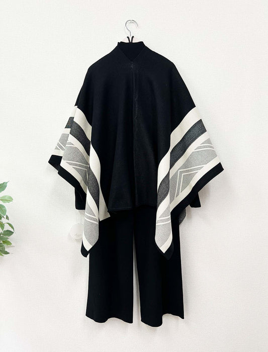 配色ラインニットセットアップ