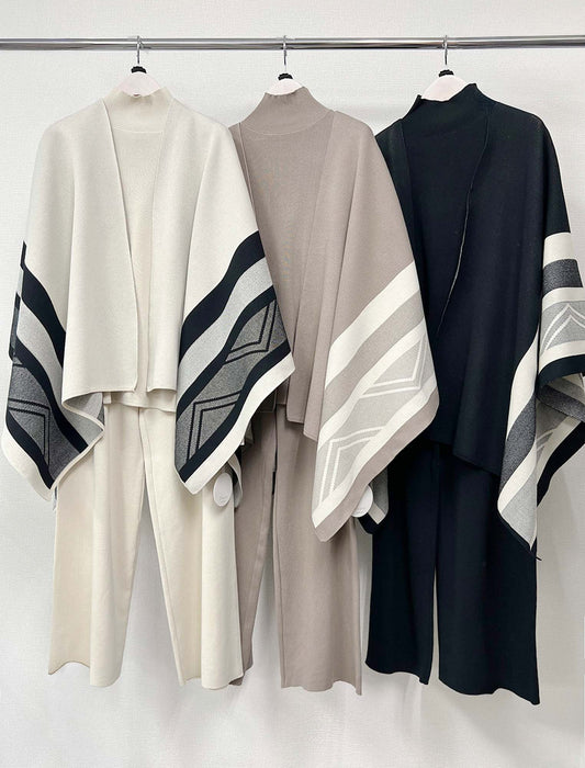 配色ラインニットセットアップ