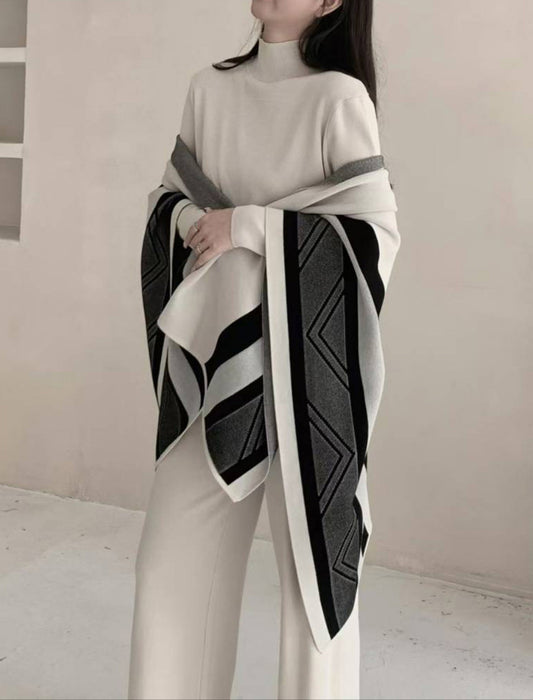 配色ラインニットセットアップ