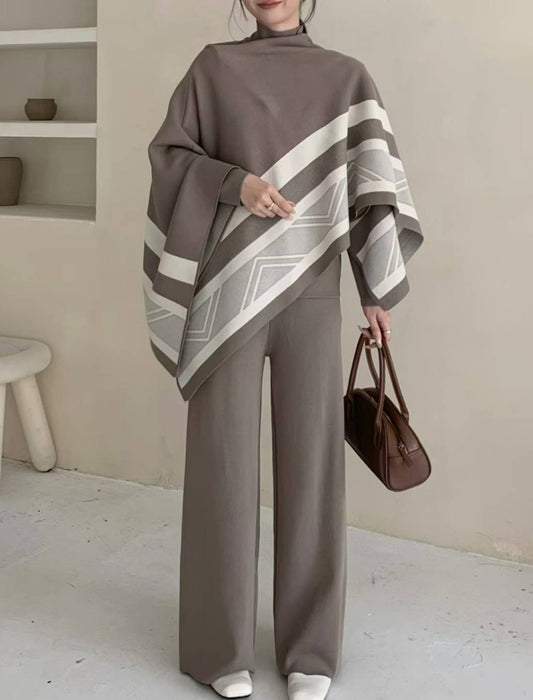 配色ラインニットセットアップ