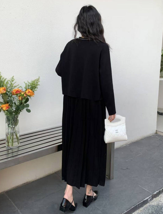 パール使いツイード調セットアップ